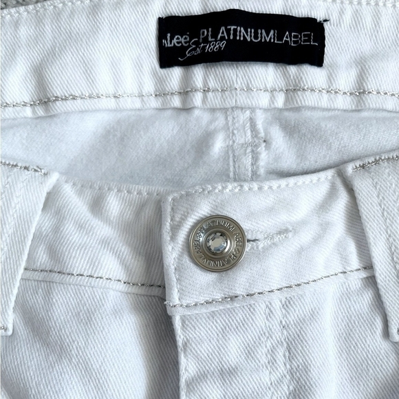 Women’s Jeans LEE Platinum Label Trousers White Bootcut Mid Rise Jeans - Picture 4 of 6